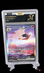 Carte Pokémon Dracaufeu EX Alternatif 199/165 gradée PCA exclusivement pour les JO Paris 2024 Série du bloc Ecarlate et violet : 151 (EV3.5) En Français