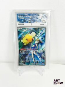 Carte Pokémon Misty's Psyduck (Psykokwak d'Ondine) 071/63 - AR - Pure grading 10. Série du bloc Écarlate et Violet : Heat Wave Arena (sv9a). Carte en état Gem Mint (Pure grading 10) En japonais