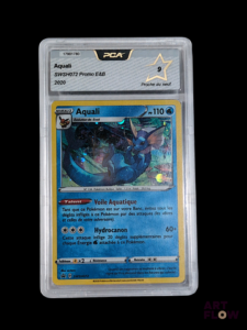 Carte Promo Pokemon gradée Aquali SWSH072 PCA 9 Série du bloc Epée et bouclier. En français. Carte en état Proche du neuf (PCA 9)