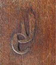 Monogramme signature Pierre Chareau