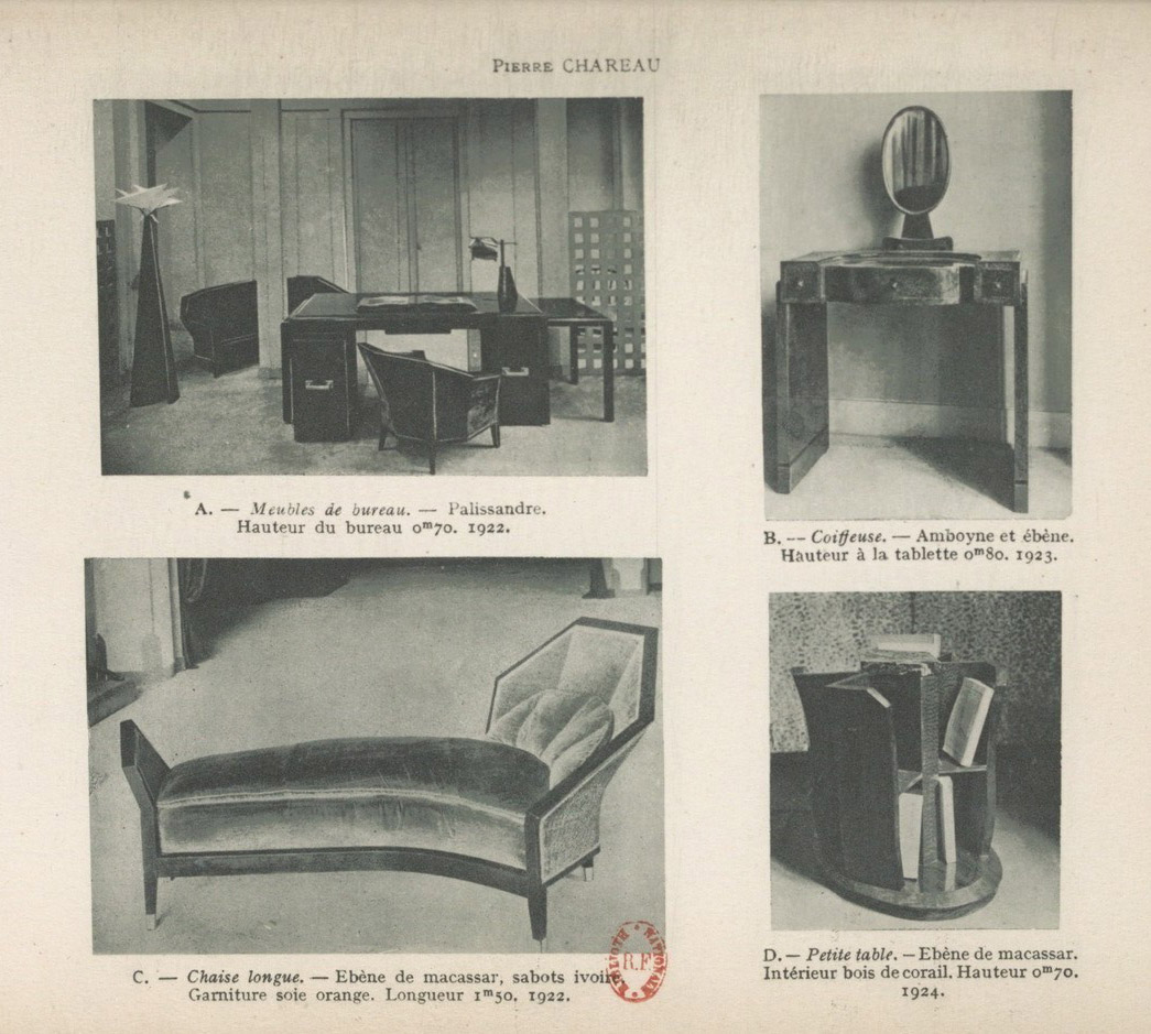  Planche de photographies Pierre Chareau