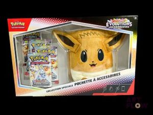 Coffret Pokémon Collection spéciale pochette à accessoires. Série Écarlate et Violet : Evolution Prismatique EV 8.5. Scellé et en français.