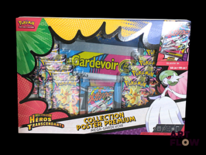 Coffret Pokemon scellé Collection poster premium Mega Gardevoir Série du bloc Méga-Evolution : Héros transcendants (ME2.5) En français.