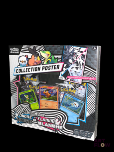 Coffret Pokémon scellé : Collection Poster Série du bloc Écarlate & Violet : Foudre Noire et Flamme Blanche En français