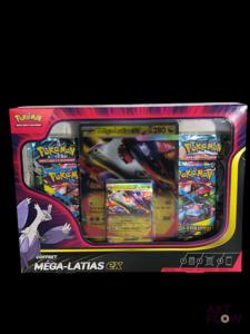 Coffret Pokémon scellé : Mega-Latias ex Séries du bloc Écarlate & Violet et Mega-Evolution En français Neuf : quelques tres légers défauts (voir photos)