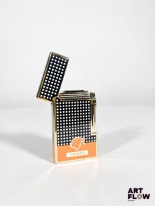 COHIBA Briquet zippo en métal doré et laqué. Dans son écrin Etat neuf