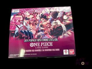 Display One Piece descellée de 24 boosters scellés Série Des Poings vifs comme l'éclair OP-11 En Français Petits défauts dans les coins (voir photos)