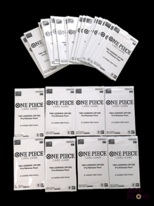 Ensemble de 38 boosters One piece Pre-Release Pack Série Two Legends (OP08) En anglais Scellés Etat neuf