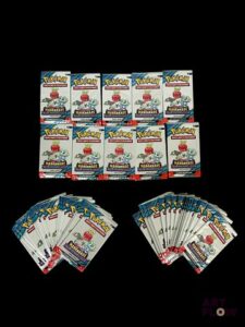 Ensemble de 50 boosters pack loisir Pokémon scellés. Série du bloc Ecarlate et violet : Mascarade crépusculaire (EV06) En Français