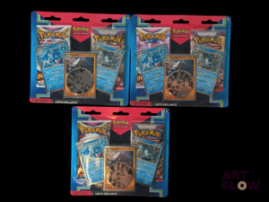 Lot de 3 duopack Pokémon Série du bloc Écarlate et Violet : Origine Perdue et Évolutions à Paldéa. Scellés, et en français.