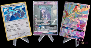 Master Set Pokémon Soleil&Lune : Légendes Brillantes (SL3.5). Contient toutes les cartes de la série : Communes, peu communes, holographiques, et Ultra Rares : GX, Full Art, Pokémon Brillant, Secrète Rainbow et Alternative (Mewtwo Incubateur). Contient également toutes les cartes promotionelles. Cartes en état Near Mint, en français. Manque juste 11 reverses