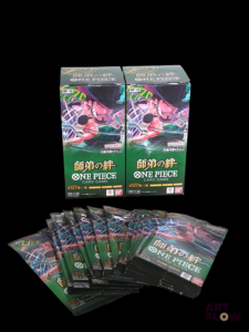 Réunion de 2 bundles One piece comprenant 25 boosters scellés chacun et 12 boosters scellés Série Legacy of the Master OP12 En japonais