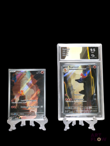 Réunion de 2 cartes Pokemon : Reptincel 169 gradée Collect Aura 9,5 Mint + et Salamèche sous toploader Série du bloc Ecarlate et violet : 151 En français