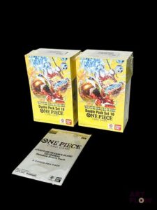 Réunion de 2 Double Pack de la série Aventure sur l'ile de Dieu OP15-EB04 et d'un booster Aventure on Kami's Island OP15-EB04 Neufs Scellés En Français