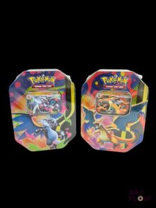 Réunion de 2 pokebox Mega Dracaufeu Y Ex et Mega Dracaufeu X Ex En français Scellées (Légers défauts de scellage sur le devant d'une des pokebox (voir photos)