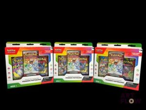 Réunion de 3 coffrets Pokémon scellés : Collection illustration Premiers partenaires. Série 1 En français.
