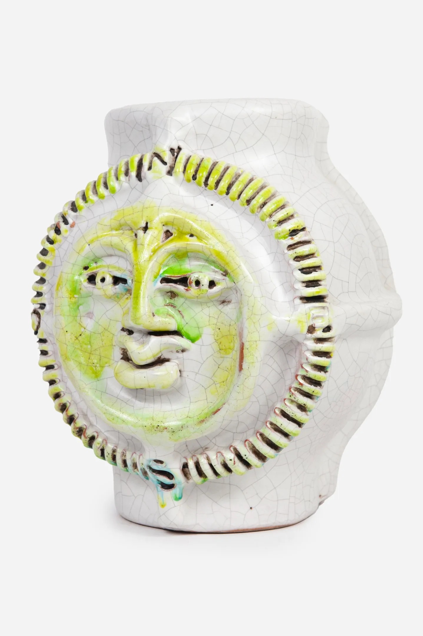 Vase en céramique émaillée en forme de Lune de Georges Jouve en 1949