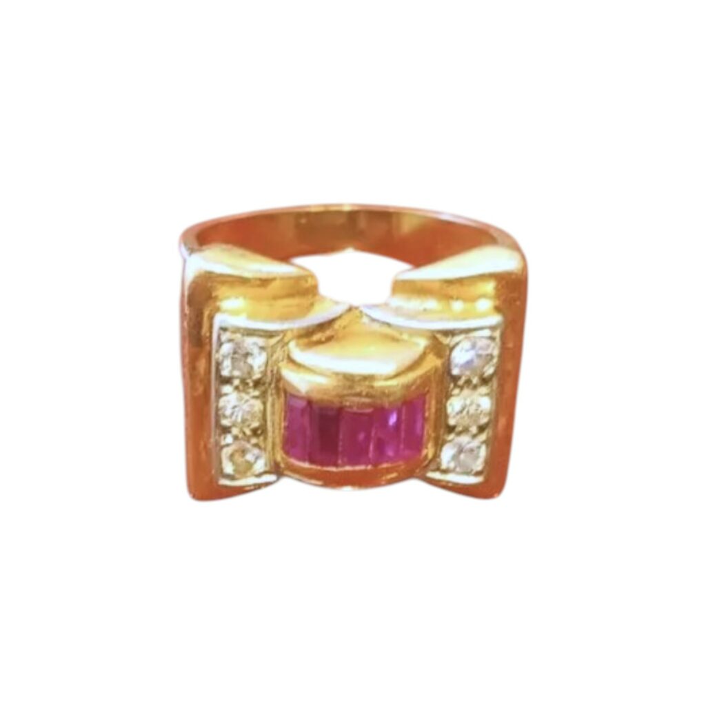 Bague Tank rubis Bague Tank rubis