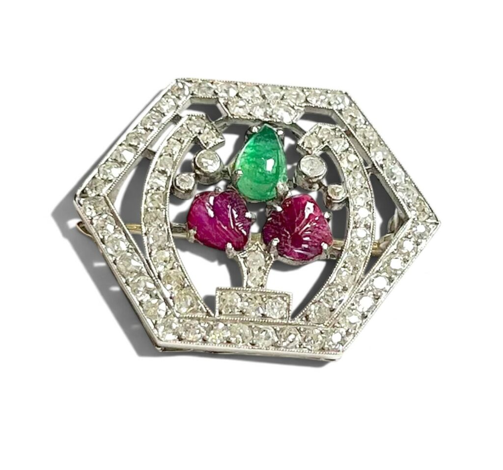 Broche Art Déco Tutti Frutti