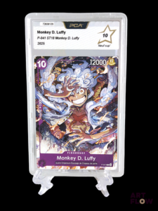 Carte One Pièce gradée PCA 10 Monkey D.luffy P-041 ST18 promotionelle du Starter Deck 18.