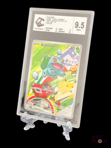 Carte Pokémon gradée Bulbizarre 037 – CCC Grading 9,5. Bloc Méga-Évolution, série Premiers Partenaires. Carte en état Near Mint (CCC Grading 9,5), En français.