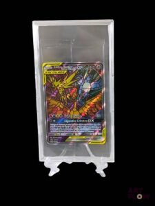 Carte Pokémon gradée Sulfura, Électhor et Artikodin 210 Full Art Série du bloc Soleil et Lune : Carte Promotionnelle. En français Carte en état Neuf, dans son booster et sous toploader