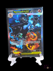 Carte Pokemon Mega Dracaufeu X ex PFL 125/094 Série du bloc Méga-Evolution : Flammes fantasmagoriques (ME02) Sous toploader En français.