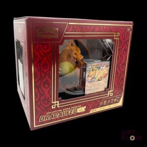 Coffret Pokémon scellé : Collection Super-Premium Dracaufeu-ex, avec figurine Dracaufeu. Séries de blocs divers : Bloc Épée & Bouclier (Stars Étincelantes EB09) – Bloc Écarlate & Violet (Flammes Obsidiennes EV03, Faille Paradoxe EV04, Forces Temporelles EV05, Mascarade Crépusculaire EV06, Couronne Stellaire EV07). En français.
