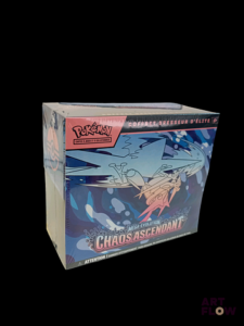 Coffret Pokémon scellé : Elite Trainer Box (ETB). Série du bloc Méga-Évolution : Chaos Ascendant (ME04). En français.