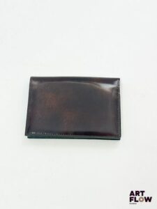 DUNHILL Porte carte en cuir synthétique marron 11 x 8 cm Infimes usures d'usage