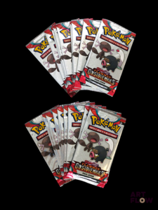 Ensemble comprenant 20 boosters Pack loisir scellés Série du bloc Ecarlate et violet : Flammes obsidiennes (EV03) En français. Neufs scellés