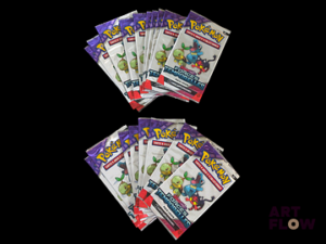 Ensemble comprenant 20 boosters Pack loisir scellés Série du bloc Ecarlate et violet: Forces temporelles (EV05) En français. Neufs scellés