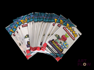 Ensemble comprenant 25 boosters Pack loisir Pokemon Série du bloc Ecarlate et violet : Mascarade crépusculaire EV06 En français Neufs, scellés
