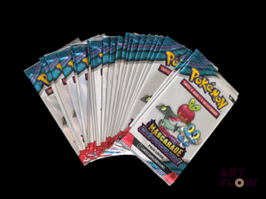Ensemble comprenant 25 boosters Pack loisir Pokemon Série du bloc Ecarlate et violet : Mascarade crépusculaire EV06 En français Neufs, scellés