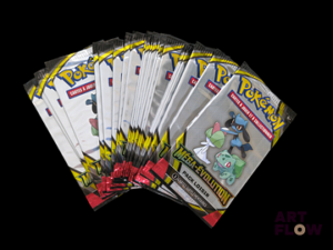 Ensemble comprenant 25 boosters Pack loisir Pokemon Série du bloc Méga-Evolution ME01 En français Neufs, scellés