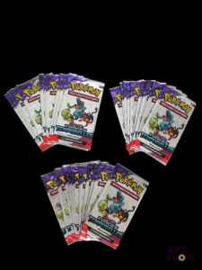 Ensemble comprenant 30 boosters Pack loisir scellés Série du bloc Ecarlate et violet : Forces temporelles (EV05) En français. Neufs scellés