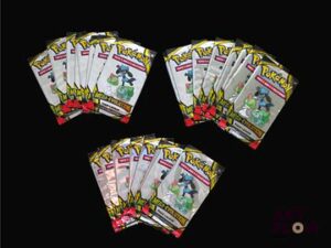 Ensemble comprenant 30 boosters Pack loisir scellés Série du bloc Méga-Evolution (ME01) En français. Neufs scellés