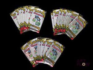 Ensemble comprenant 30 boosters Pack loisir scellés Série du bloc Méga-Evolution (ME01) En français. Neufs scellés