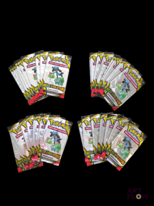 Ensemble comprenant 40 boosters Pack loisir scellés Série du bloc Méga-Evolution En français. Neufs scellés