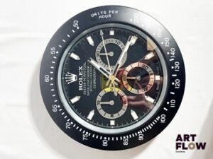 Horloge murale publicitaire d'après un cadran Oyster Perpetual Rolex Type d'horloge proposée aux concessionnaires