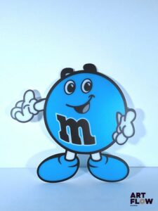 Plaque plexiglass M&Ms Dimensions : 48 x 51 cm État général excellent