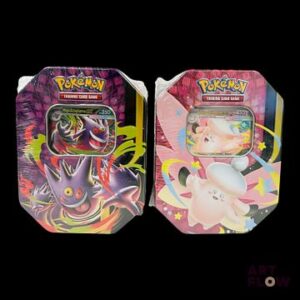 Réunion de 2 pokebox Pokémon : mega ectoplasma ex et mega mélodelfe ex Série du bloc mega évolution : chaos ascendant ME04 En français Neuves, scellées