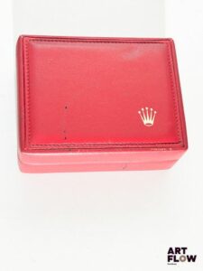 ROLEX Boîte numérotée 14.00.01 Dimensions 13 x 10 x 5 cm En l'état, présente des traces sur l'extérieur, cuir très légèrement abimé