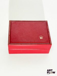 ROLEX Boîte numérotée 14.00.02 Dimensions 13 x 10 x 5 cm En l'état, marques de rouille des charnières