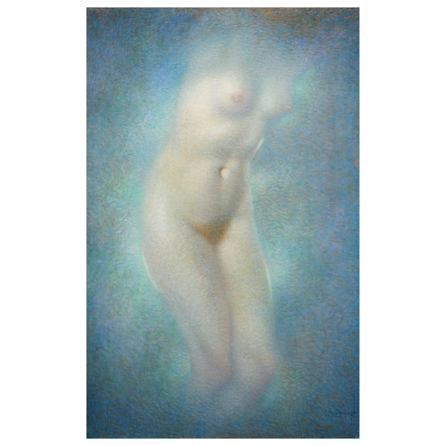 Lévy-Dhurmer, Lucien, Nu bleu, photo Millon, Paris