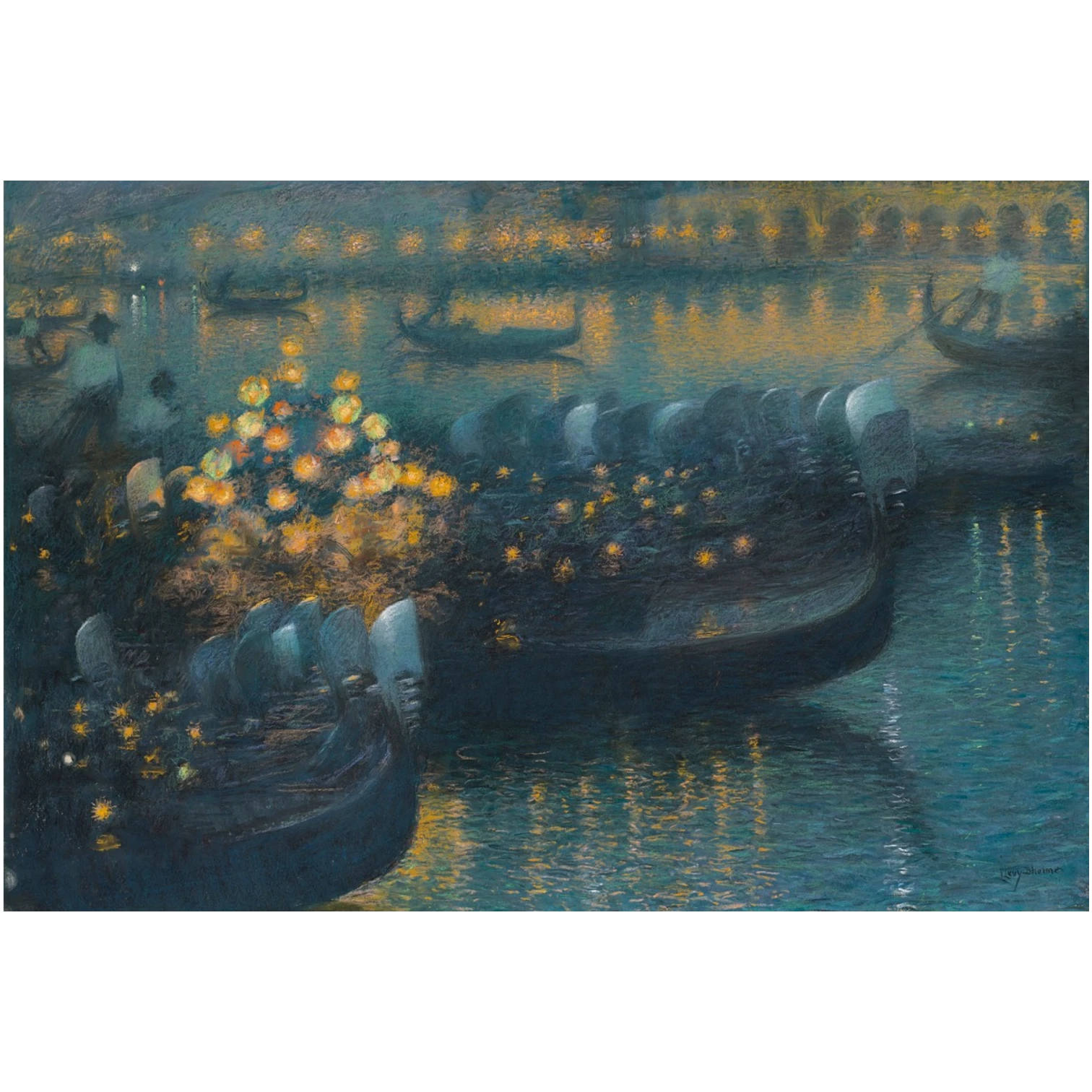 Lévy-Dhurmer, Lucien, Sérénade au clair de lune, photo Christie's