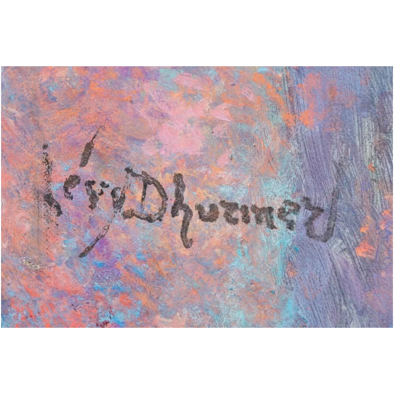 Lévy-Dhurmer, Lucien, Signature de l'artiste sur une huile sur toile, photo Ivoire Enchères Toulouse