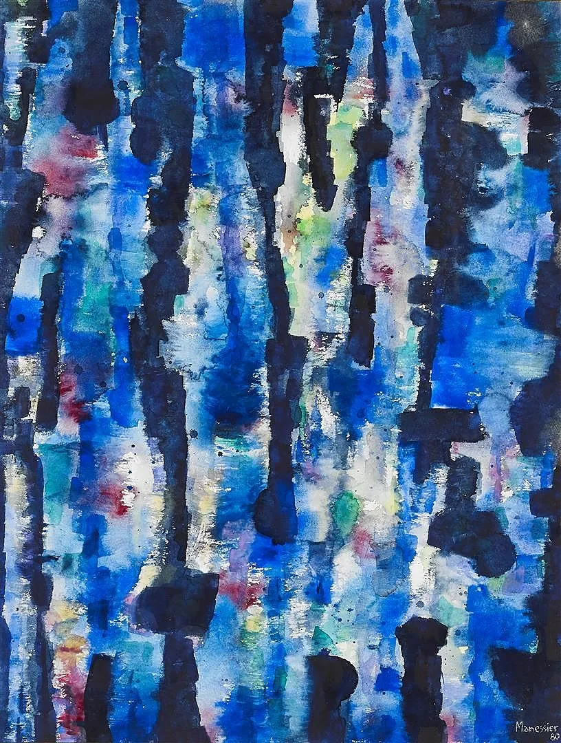 Manessier Alfred_Elan végétal_1980_aquarelle.webp