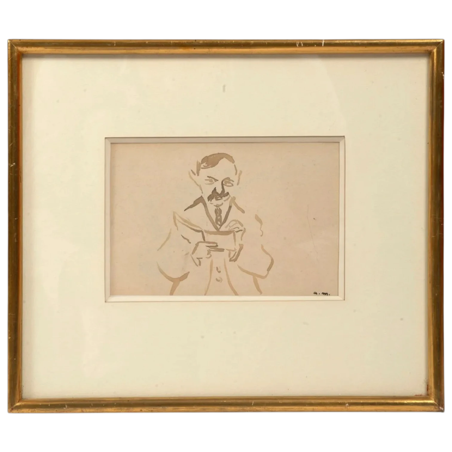 Marquet, Albert, Autoportrait au carnet, photo Alexandre Landre