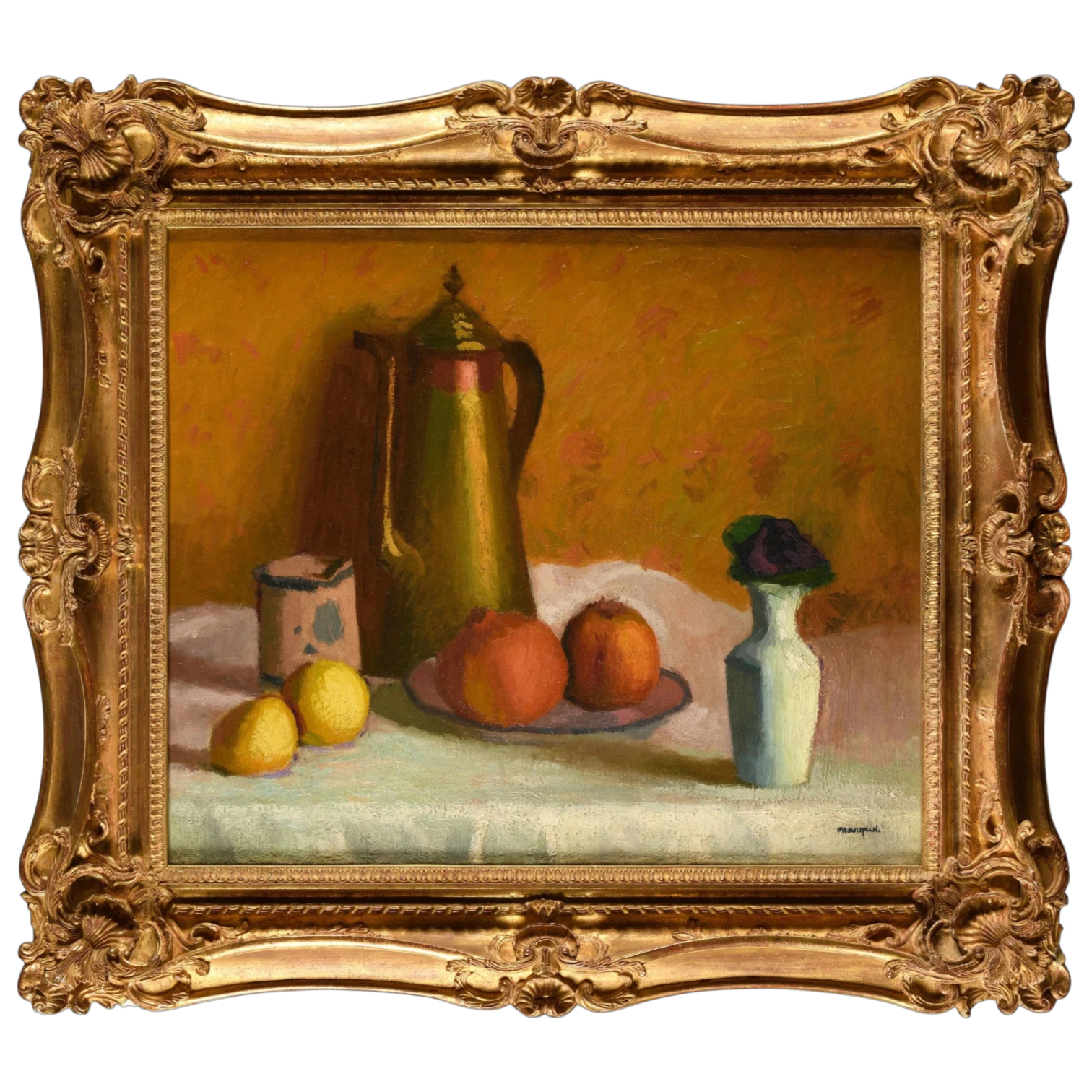 Marquet, Albert, Nature morte au bouquet de violettes, photo Osenat, Versailles